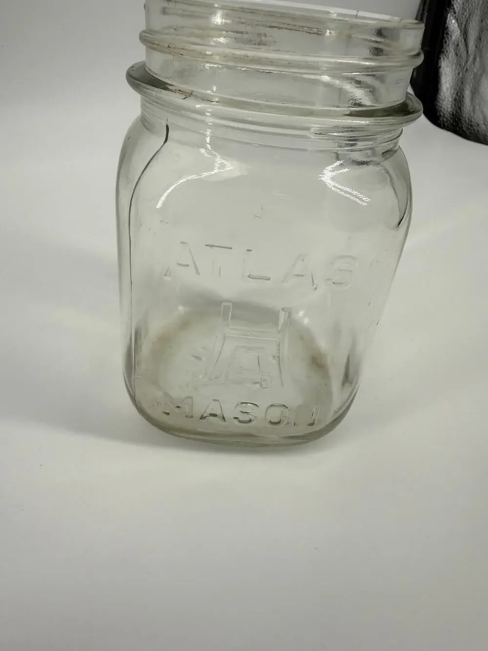 Vintage Clear Atlas Mason Jar Quart Glass Canning Jar Pint
